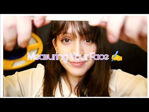 ⭐ASMR Measuring Your Face for No Reason 📏 (#SoftSpoken, #PersonalAttention, #WritingSounds)