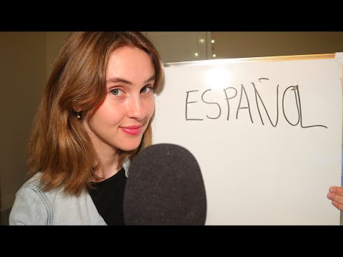 ASMR TEACHING YOU SPANISH 🇪🇸 (NO SOY GRINGA🙄!)
