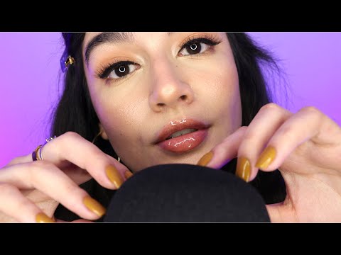 ASMR Mic Scratching and Mouth Sounds For Relaxation ♡