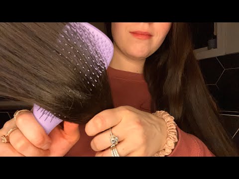 LoFi ASMR Brushing & Oiling Your Hair Before Bed