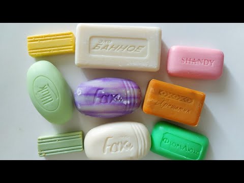 Dry Soap carving ASMR\ relaxing sounds\ No talking. Satisfying ASMR video\ Cutting soap