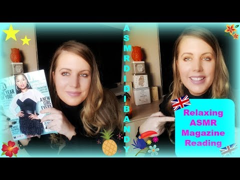 ASMR Relaxing Magazine Reading/Whispering Page Turning ASMR Tingles and Shivers