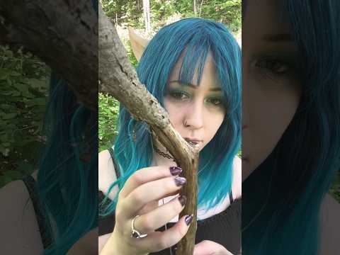 ASMR | Outside Wood Tapping by an Elf💙 #asmr #fypシ #nature