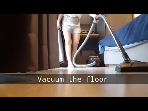 Vacuum the floor, low angle camera | Vacuum Vlog