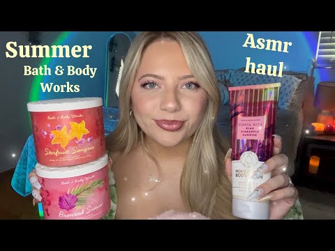 Asmr Summer Bath & Body Works Haul 🌞 Candle Tapping, Scratching, Whispers