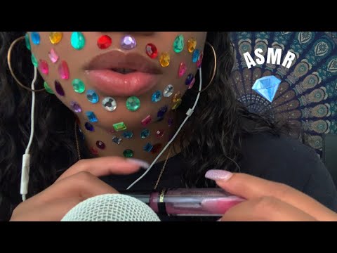 ASMR | Aggressive Jewel Tapping & Scratching 💎 Mouth  Sounds 👄