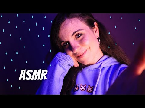 ASMR Pluie 🌧 Inaudible whispers & visuels 💤 (hand movements, face touching)