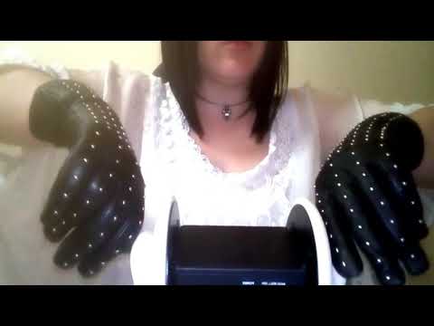 ASMR 3Dio FAST & AGRESSIVE sounds with leather gloves