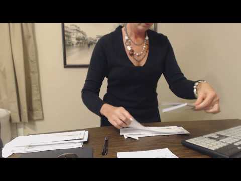 ASMR Request ~ Paying Bills / Writing Checks / Sorting Envelopes / Typing (Inaudible Whisper)