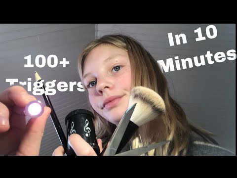 100+ triggers in 10 minutes | ASMR