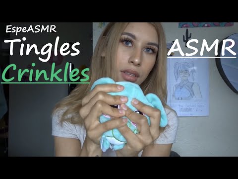 Asmr Helping you sleep with Crinkles 😴✨🖤