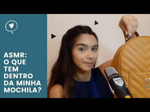 ASMR [PT/BR]: FAZENDO VOCÊ DORMIR COM UM TOUR PELA MINHA MOCHILA