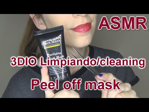 Binaural ASMR. Ear Peel Off Mask & 3Dio Cleaning Español
