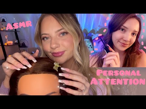 Asmr Doing Your Hair & Makeup with @DaniASMRchannel 💄 Relaxing Personal Attention 🌸 Long Nails!