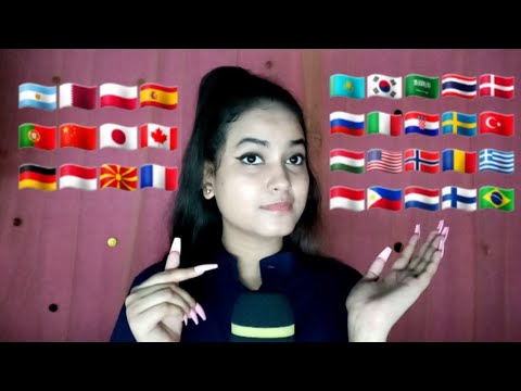 ASMR "Creative" in 35+ Different Languages with Tingly Mouth Sounds
