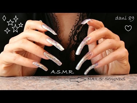 🔊  ASMR 🎧 Tapping on my Nails 🌟 ..SOUNDS of nails! ~ ...with super brilliant nail polish! 🌟