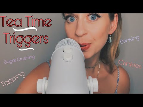 Tea Time Triggers | ASMR | 20 Minutes Of Tingles [Crinkling, Tapping, Scratching + Sugar Crushing]