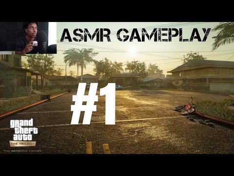 [ASMR] Playing GTA San-Andreas definitive edition (#1) / controller sounds and whispers