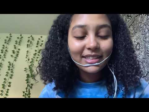 ASMR sister does your makeup (mouth sounds, tapping, visual triggers)