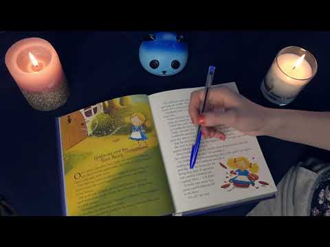 ASMR Reading to you - tracing, page turning, soft spoken