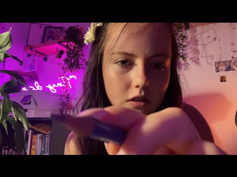 Drawing on your face asmr | camera touching 💕
