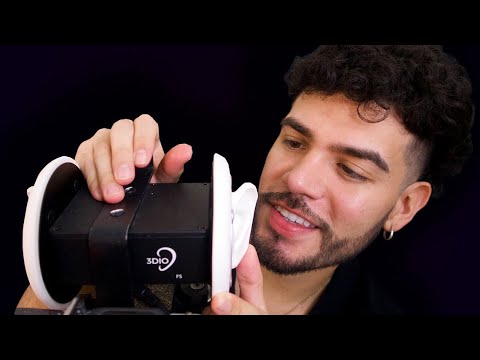 Behind your ear ASMR triggers! Mouth, beard, whisper ✨