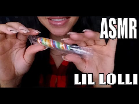 {ASMR} slurping ,teeth tapping sounds with a lil lollipop