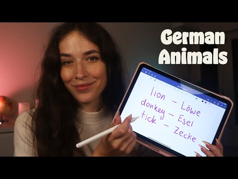 ASMR Teaching You German | Animals