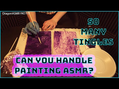 🎨 Painting ASMR 💜 Dragon's Tingling Purple Creations // Come Hang Out and Relax! Free Space Pro II