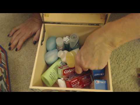 ASMR Whisper ~ Trial/Travel Size Item Show & Tell + Goody Box ~ Southern Accent