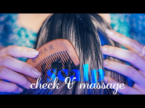 ASMR ~ Scalp Check and Massage ~ Personal Attention, Brushing, Hair Care (no talking)
