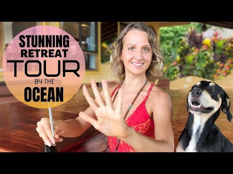 RELAXING ASMR Ocean Retreat Tour | Costa Rica | Soft spoken | Energy Cleansing