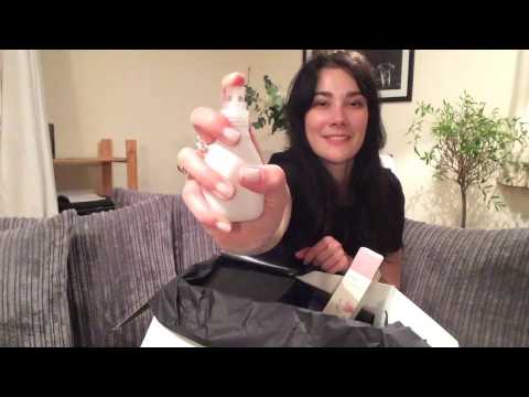 ASMR unboxing video space nk beauty with tapping and spray sounds (softly spoken)