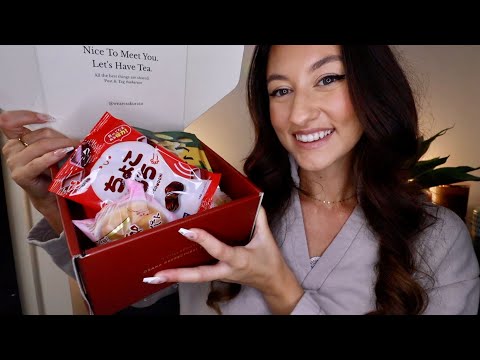 ASMR Trying Japanese Snacks & Candy! 😍 (Eating, Unboxing & Whispers)