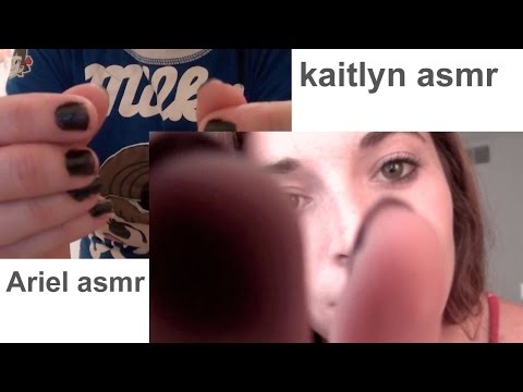 Ariel ASMR & Kaitlyn ASMR collab. Hair inspection & face touching personal attention