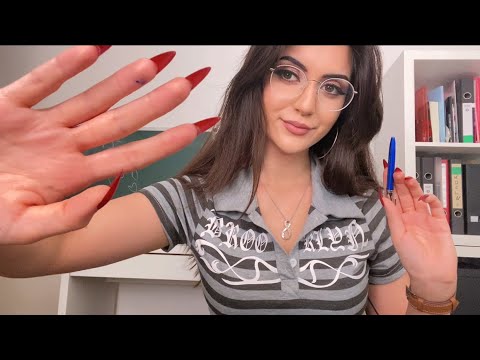 That Girl With Long Nails Scratches Your Back In Class ~ASMR Personal Attention