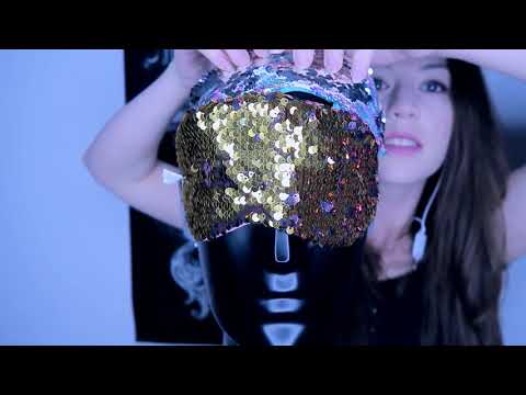 ASMR TINGLY SEQUIN SLEEP MASKS - EAR AND FACE SCRATCHING SOUNDS