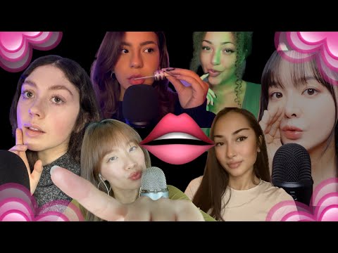 ASMR mouth sounds collab 💗 with the GIRLS (tube, raw, nibbling, hand movements, tapping)