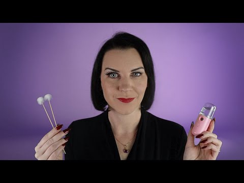 ASMR Relaxing Your Face (ready for sleep, gentle movements and soft brushes)