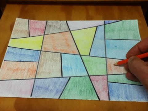 ASMR - Coloring In - Australian Accent - Colouring in Shapes on White Paper While Quietly Whispering