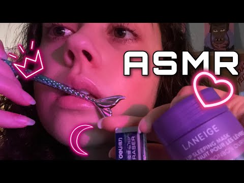 ASMR | 69% of You Will Fall Asleep to This Video ( light triggers, close up mouth sounds + )