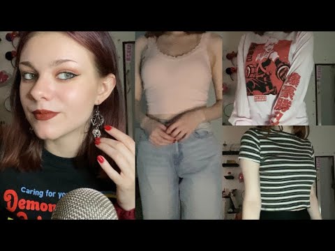 ASMR | Try On Clothing Haul 👗 | Fabric Scratching, Tapping