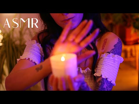 ASMR Warm Late Night Triggers 🕯Hypnotic Candles, Tapping, Inaudible Whispers ✨ (Layered Sounds)