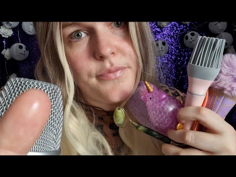 ASMR | Spit Painting You W/ Random Triggers, Mouth Sounds, Whispering.