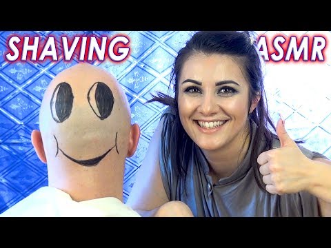 Super Tingly ASMR Shaving | Scalp Massage | Internal Microphones | Real Person | Woman Shaves Man
