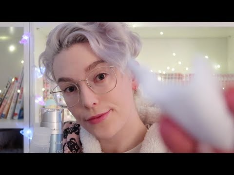 ASMR Personal Attention Roleplay Helping You Get To Bed || Doing Your Skin Care Regimen ASMR