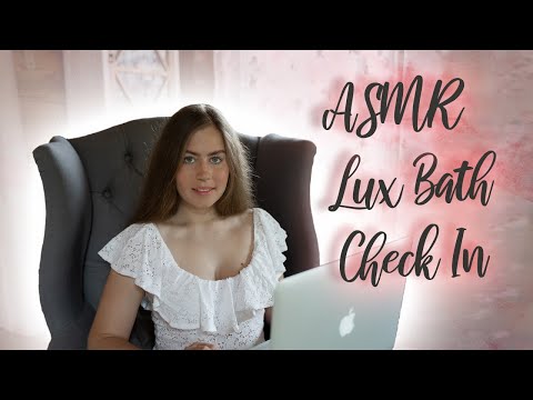 [ASMR] LUX Russian Bath Resort & Spa Check-In Roleplay 💻 Typing, Soft Spoken👄