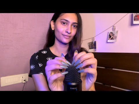 ASMR Intense Fast & Aggressive Mic Triggers with Long Nails (scratching, tapping, gripping & chaos)