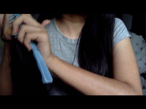 [ASMR] Hair Brushing ft Unintelligible Whispers | In Ear POV Sounds  [Request]