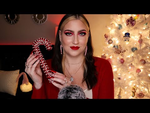 ASMR | Candy Cane Themed Triggers 🤍❤️